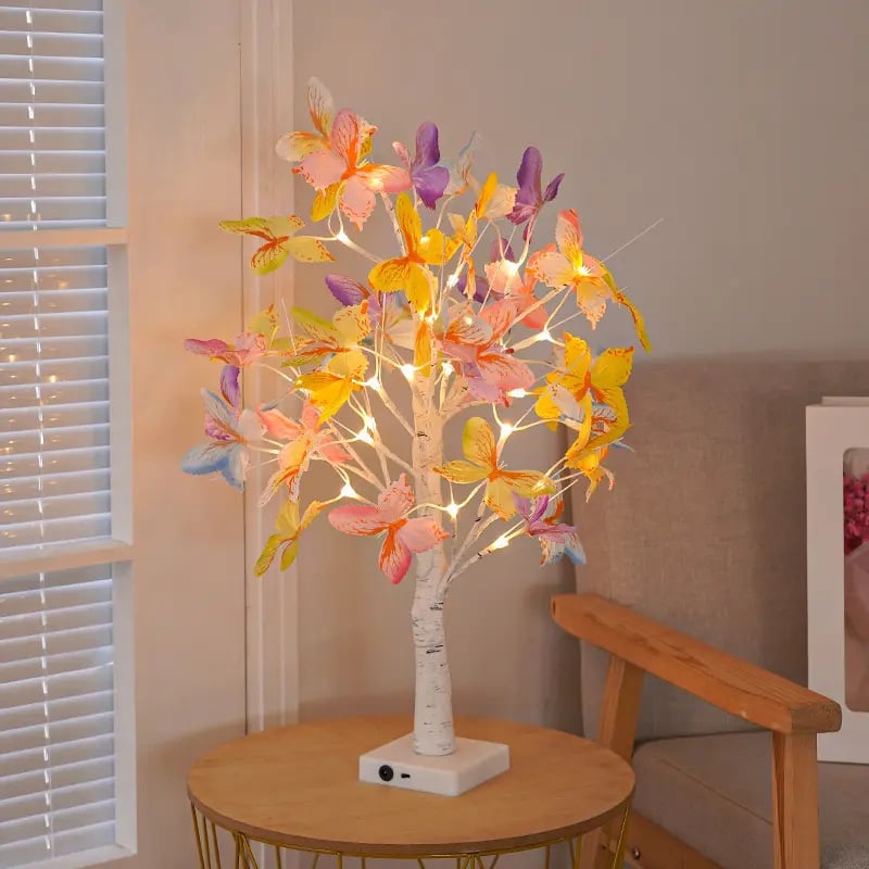 Butterfly LED Birch Tree Lights