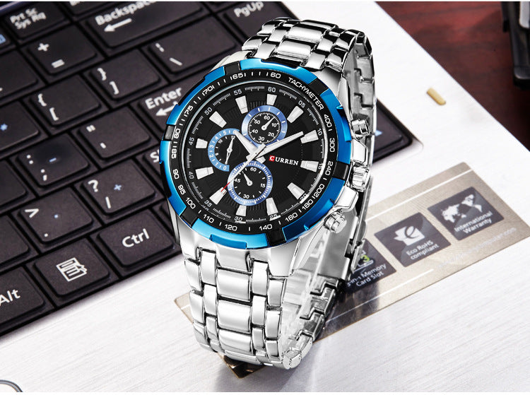 Waterproof quartz watch for men