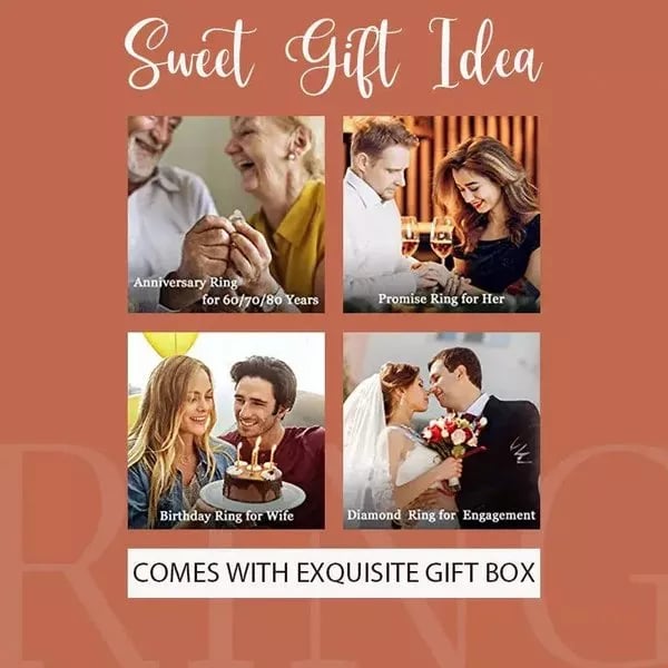 🎁 3 Carat Super Sparkling Zircon Ring