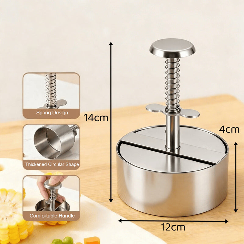 304 Stainless Steel Burger Press - Perfect Patties Every Time!