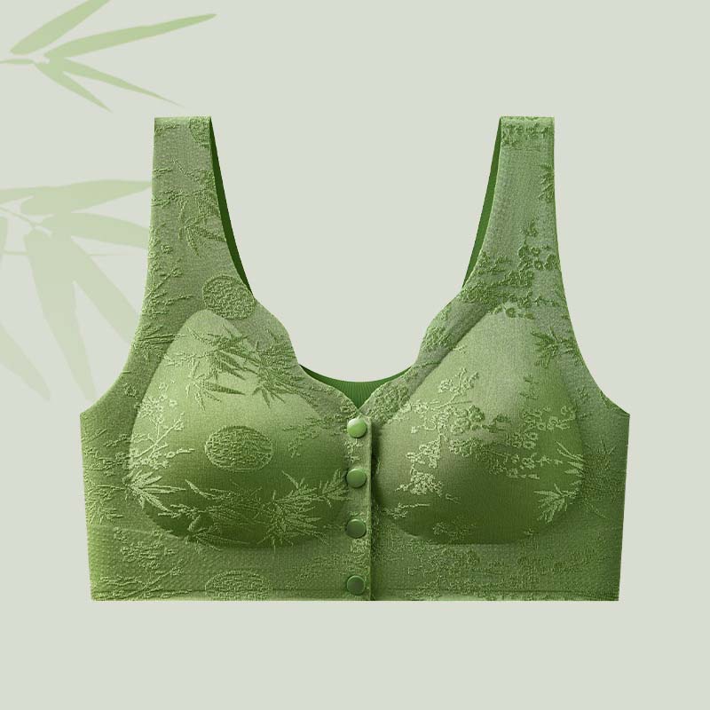 Embossed Jacquard Front-Closure Bra