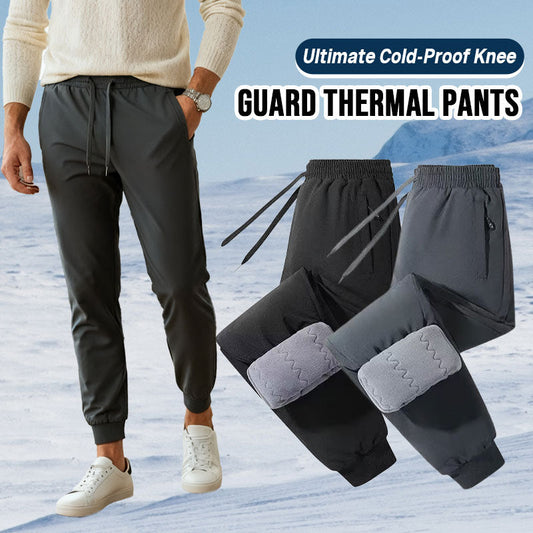 Ultimate Cold-Proof Knee-Guard Thermal Pants – Stay Warm in Extreme Winter