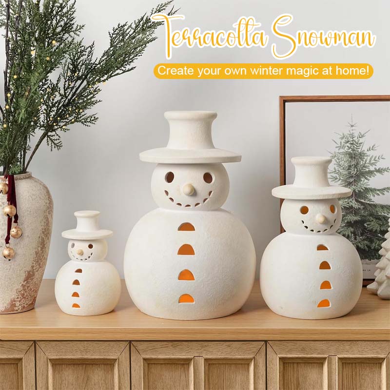 Terracotta Snowman