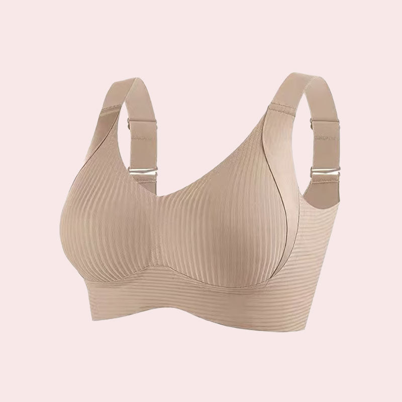🎁Women's Ribbed Push Up Adjustable Wireless Bra