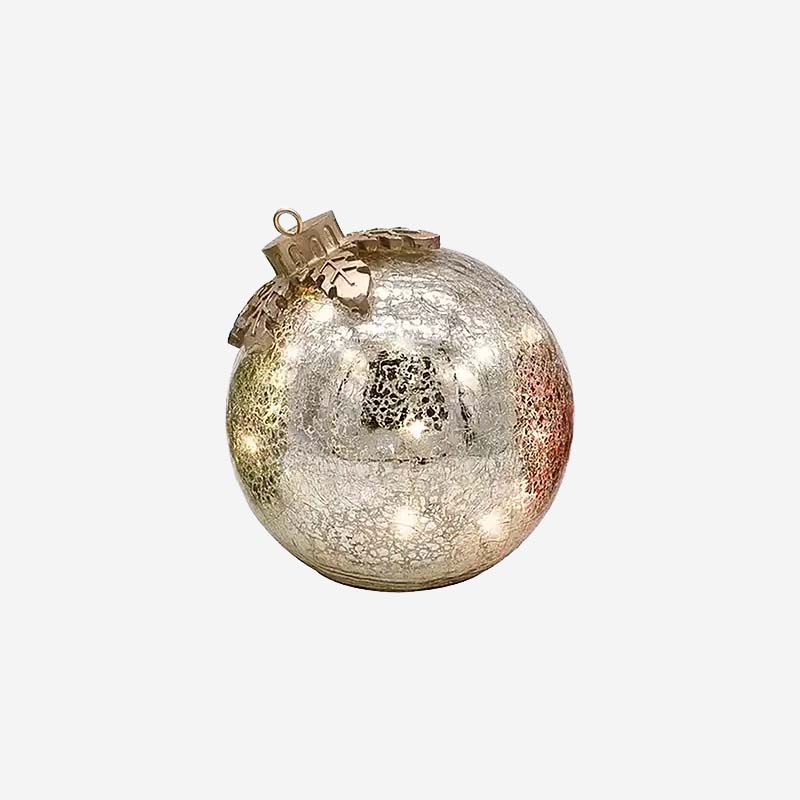 Glass Tabletop Christmas Ornaments