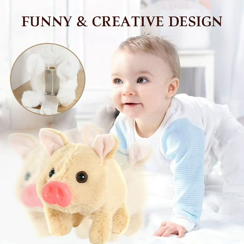 Electric Walking Pig Plush Toy