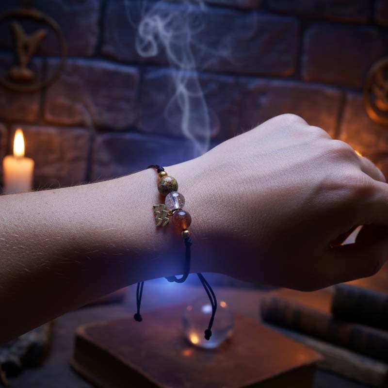 Hand-woven bracelet with twelve constellations