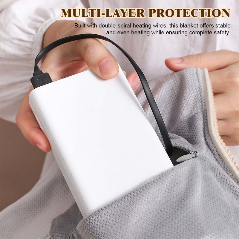 USB Portable Washable Warming Blanket