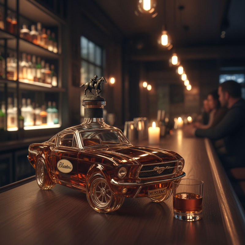 Bronco Whiskey Bottle