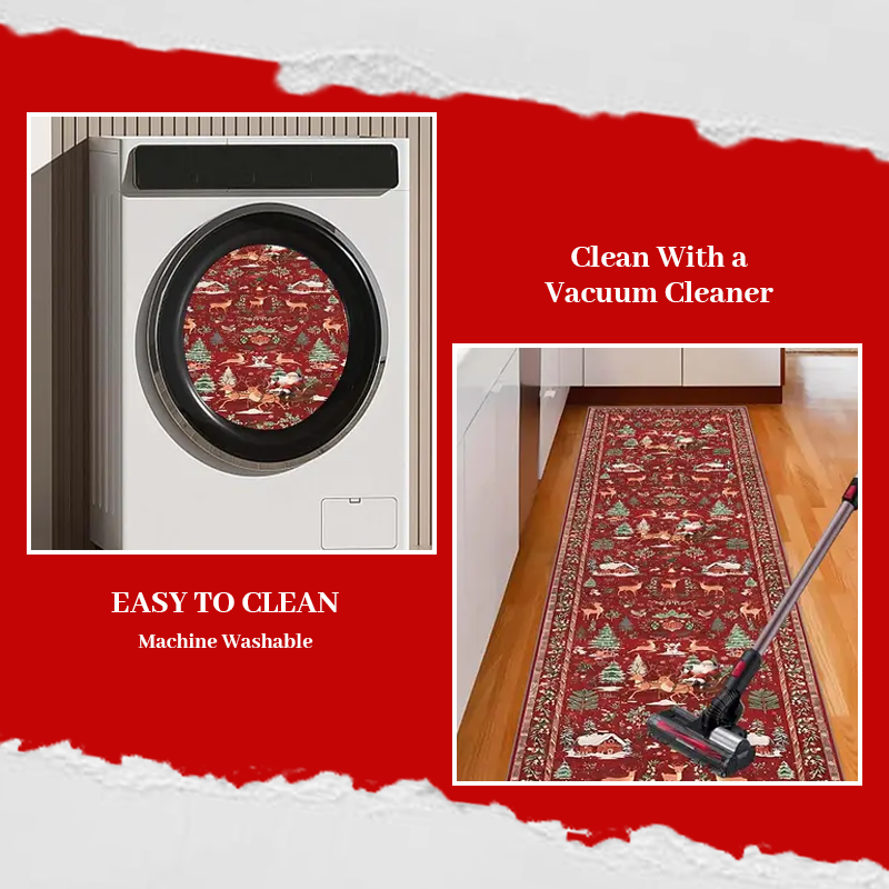 🦌Christmas Deer Santa Rug