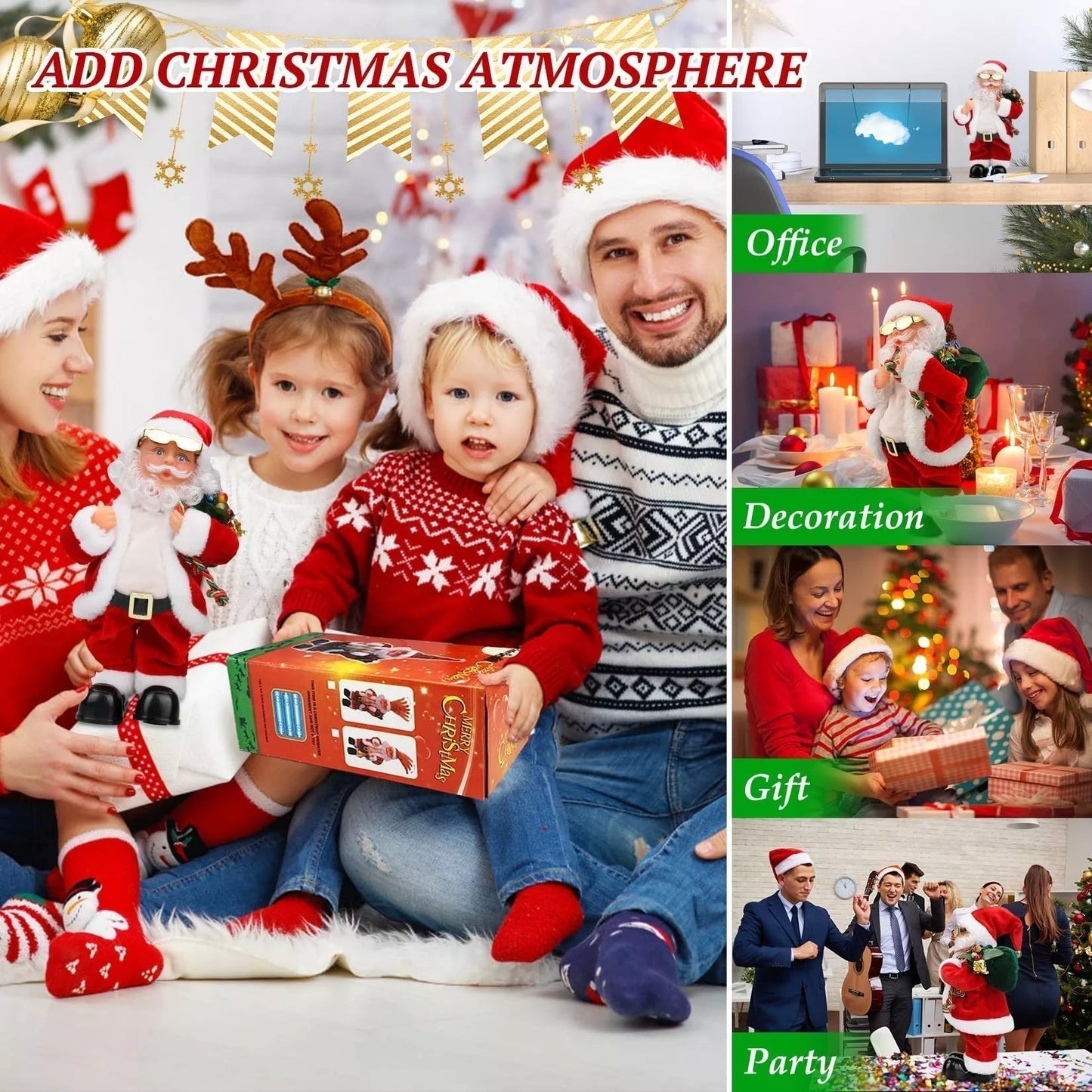 Electric hip shaking Santa Claus