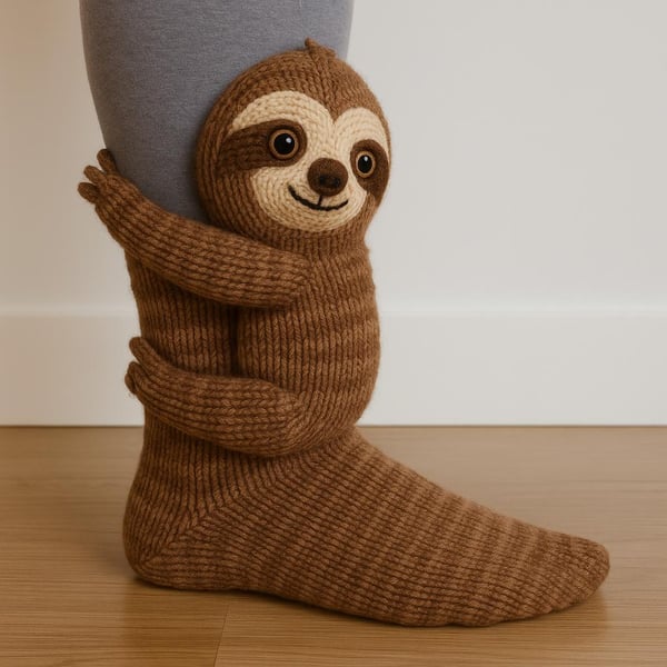 Cozy 3D Knit Animal Socks