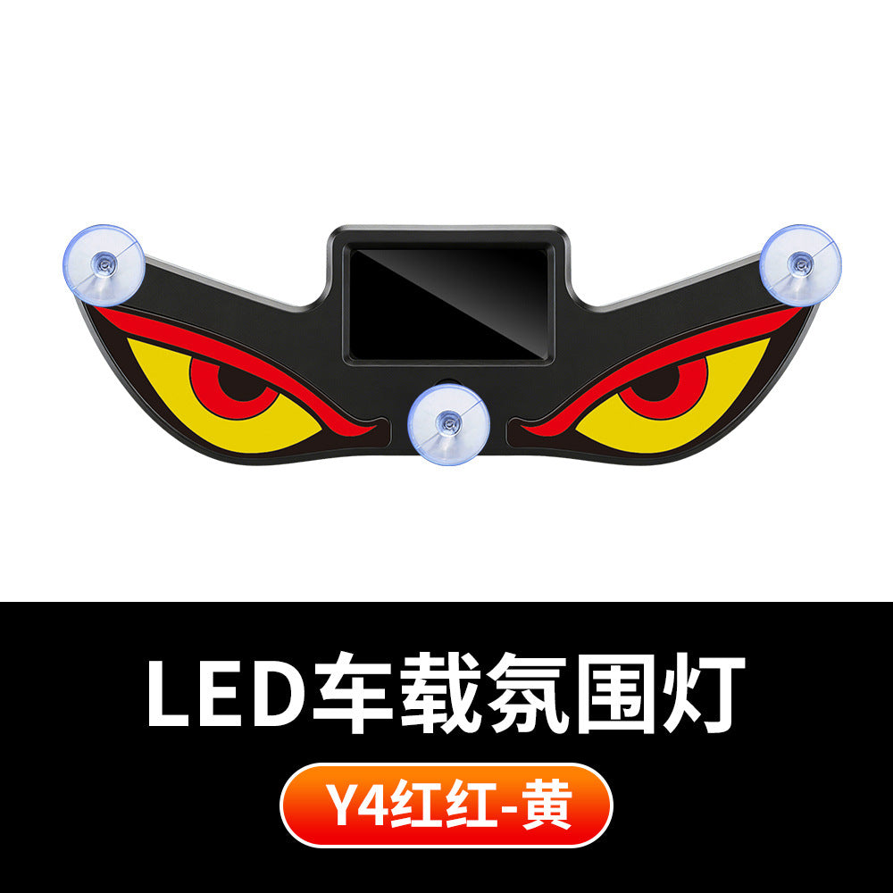 LED Demon Eye Car Light Sticker👹 — Give Your Ride a Fierce Nocturnal Identity