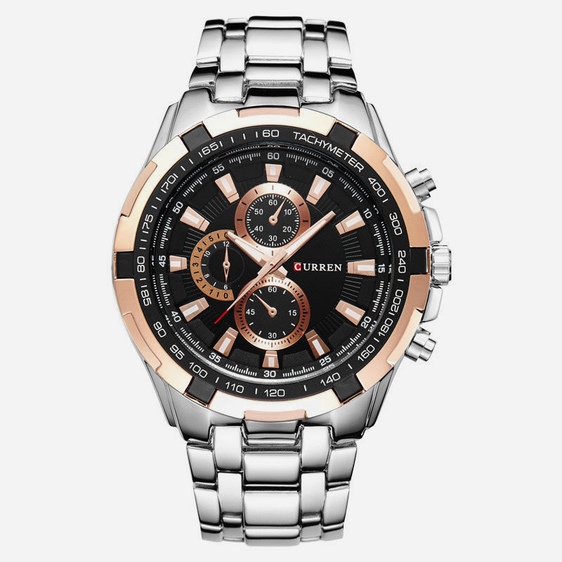 Waterproof quartz watch for men