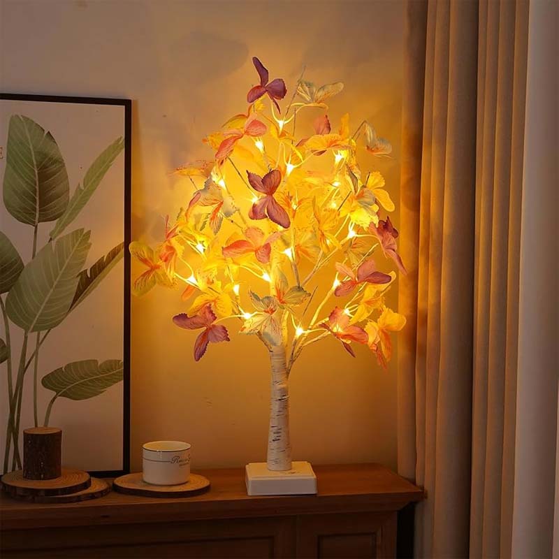 Butterfly LED Birch Tree Lights