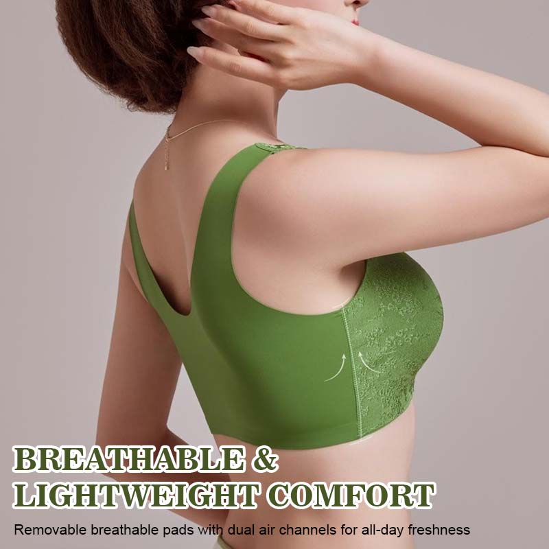 Embossed Jacquard Front-Closure Bra