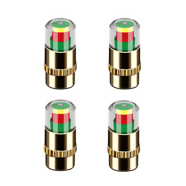 4Pcs Car Tire Pressure Monitor Valve Stem Caps