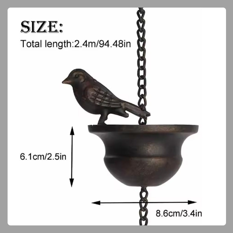 Decorative Bird Rain Chain