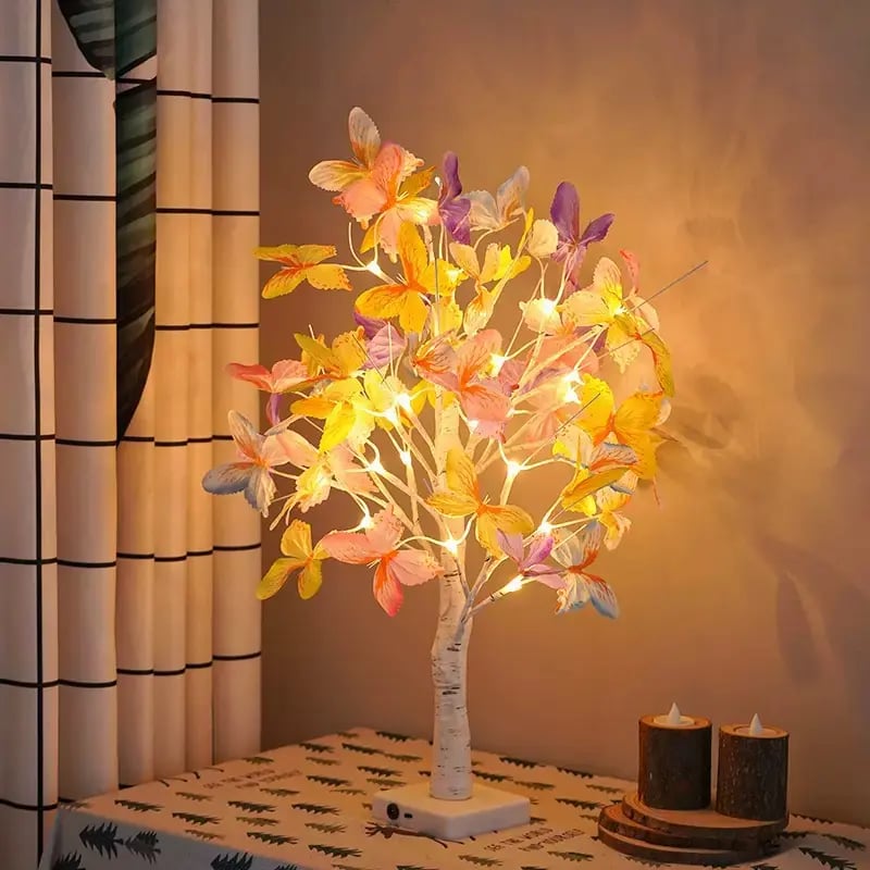 Butterfly LED Birch Tree Lights