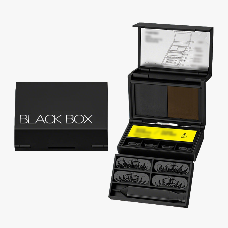 3-in-1 Portable Eye Makeup Kit: Lower Lash Stamp + Beauty Mark Dotter + Eyeliner