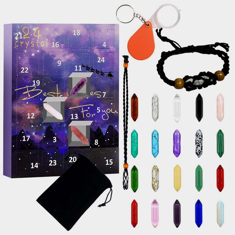 Advent calendar Crystal Healing Stone Set