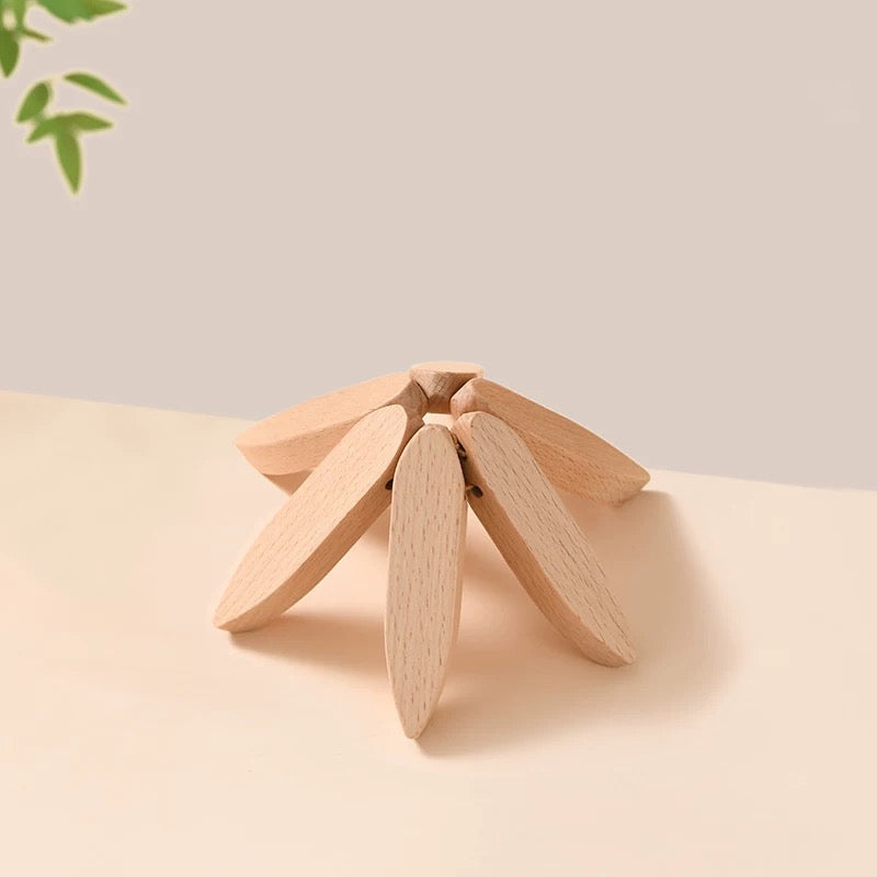 Premium Heat-Resistant Natural Wooden Trivet Set for Hot Dishes