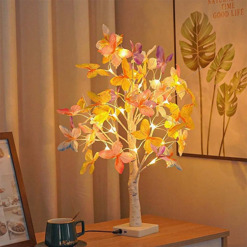 Butterfly LED Birch Tree Lights