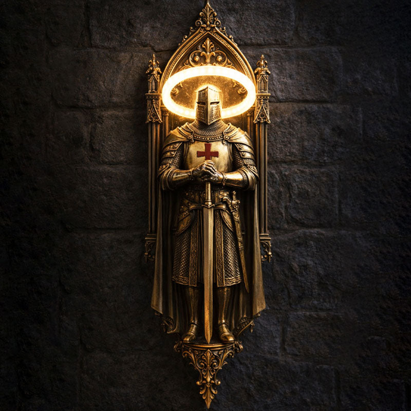 🛡️ Knight Wall Lamp