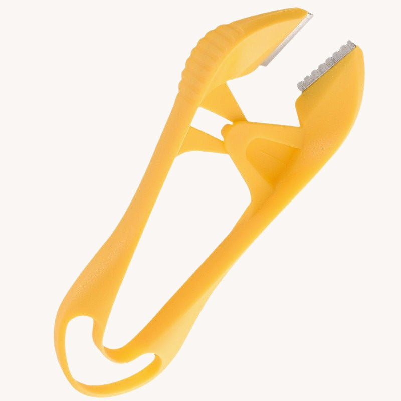Manual Garlic Peeler with Serrated Jaws
