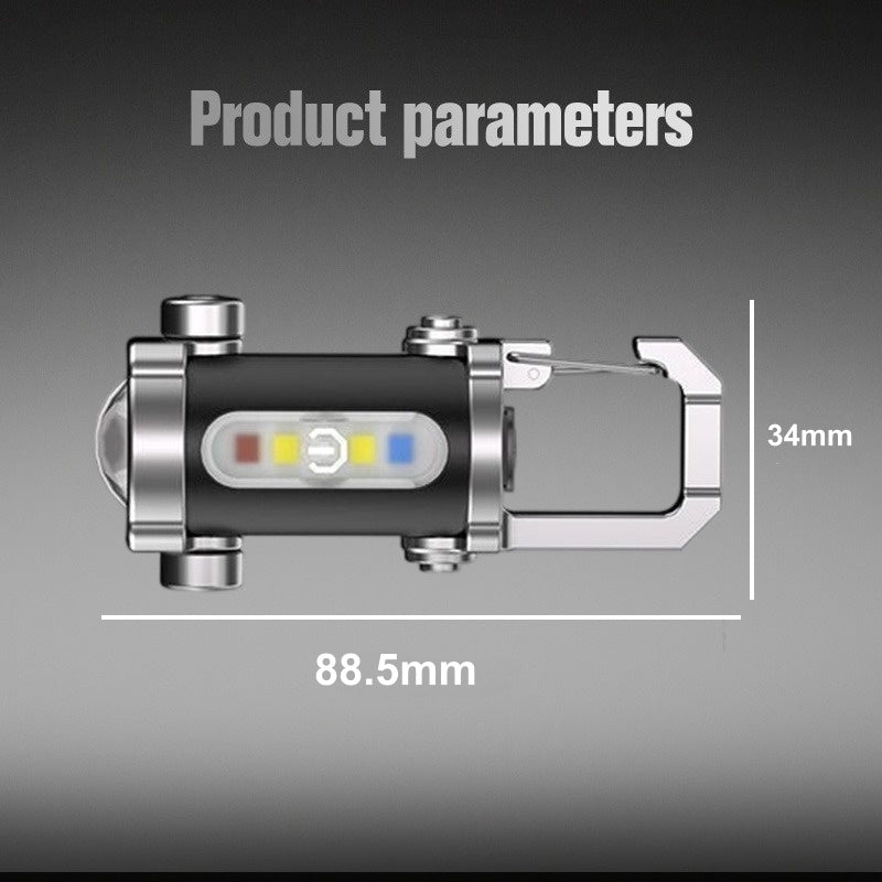 🔦 Rechargeable Keychain Flashlight – 300 Lumens, USB-C Charging & Compact, Unbreakable Design for EDC ⚡