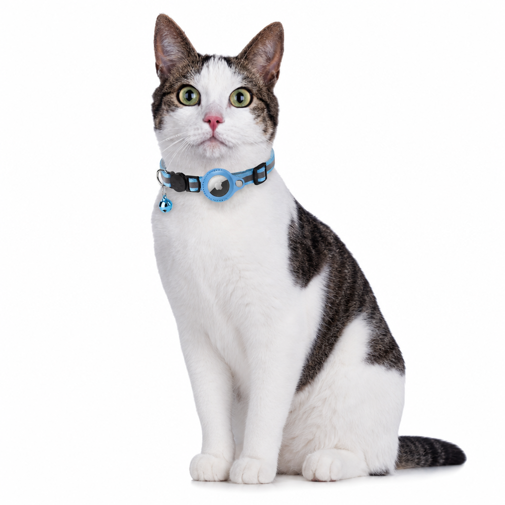 Reflective Cat Collar with Waterproof Smart Pet Tracker Locator