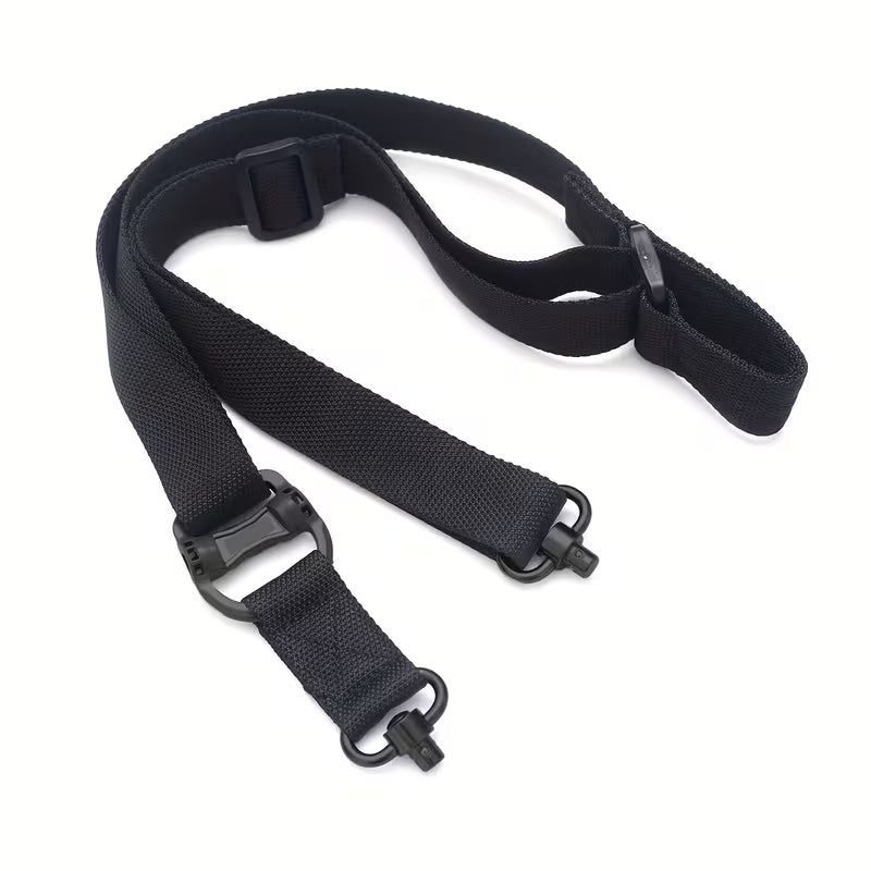 Adjustable 2-in-1 Tactical Rifle Sling – Convertible Single/Double Point with Hook