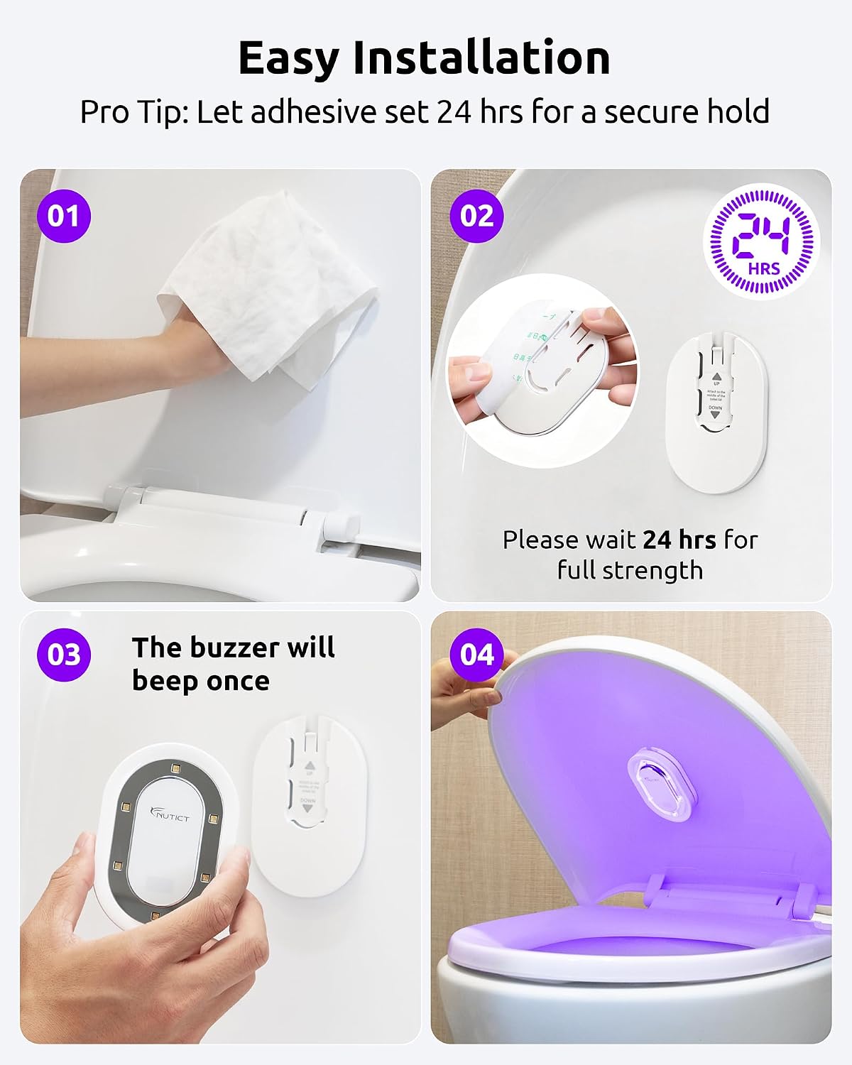 🚽Automatic UV‐C Toilet Sanitizer Light