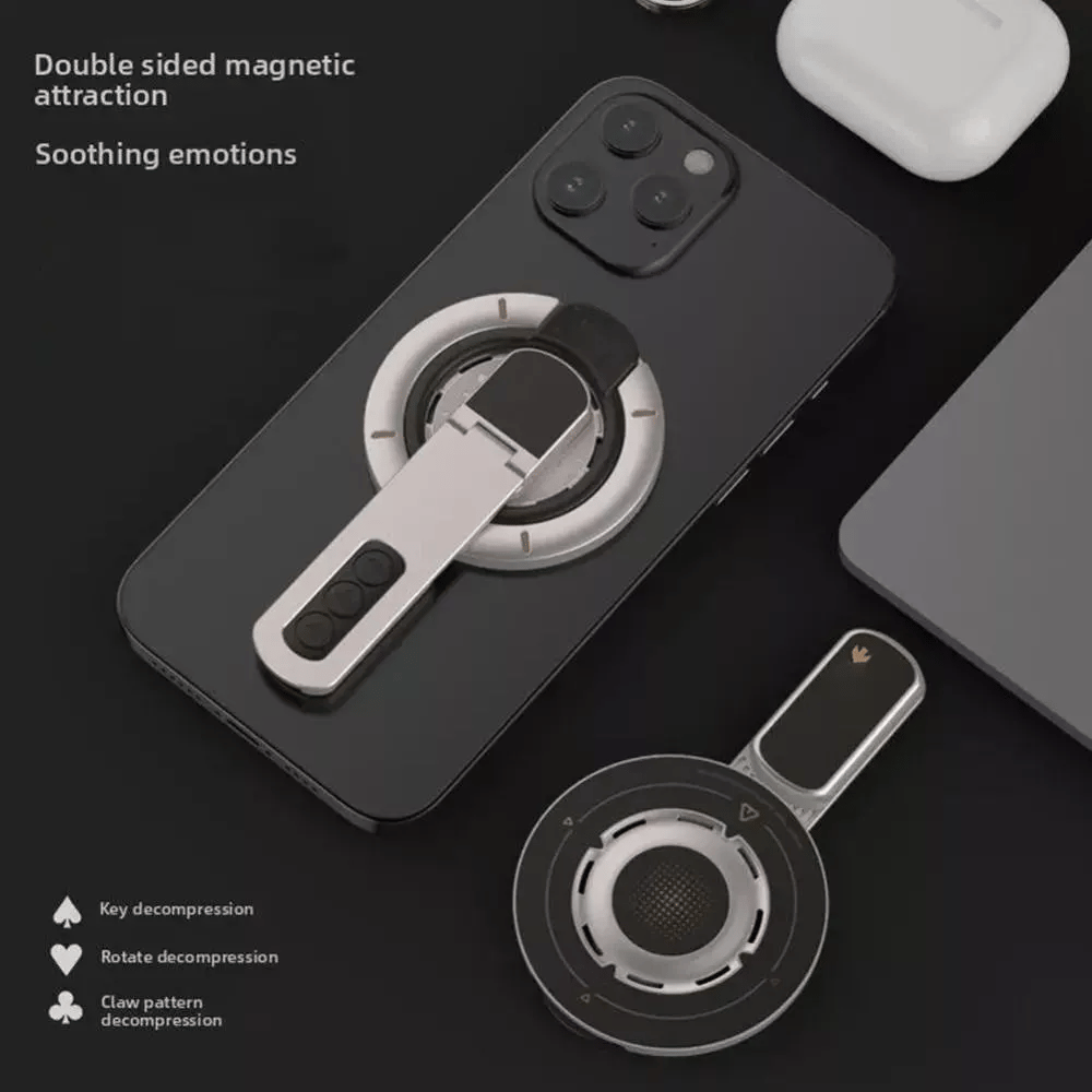 Double-Sided Magnetic Suction Decompression Ring Mobile Phone Bracket