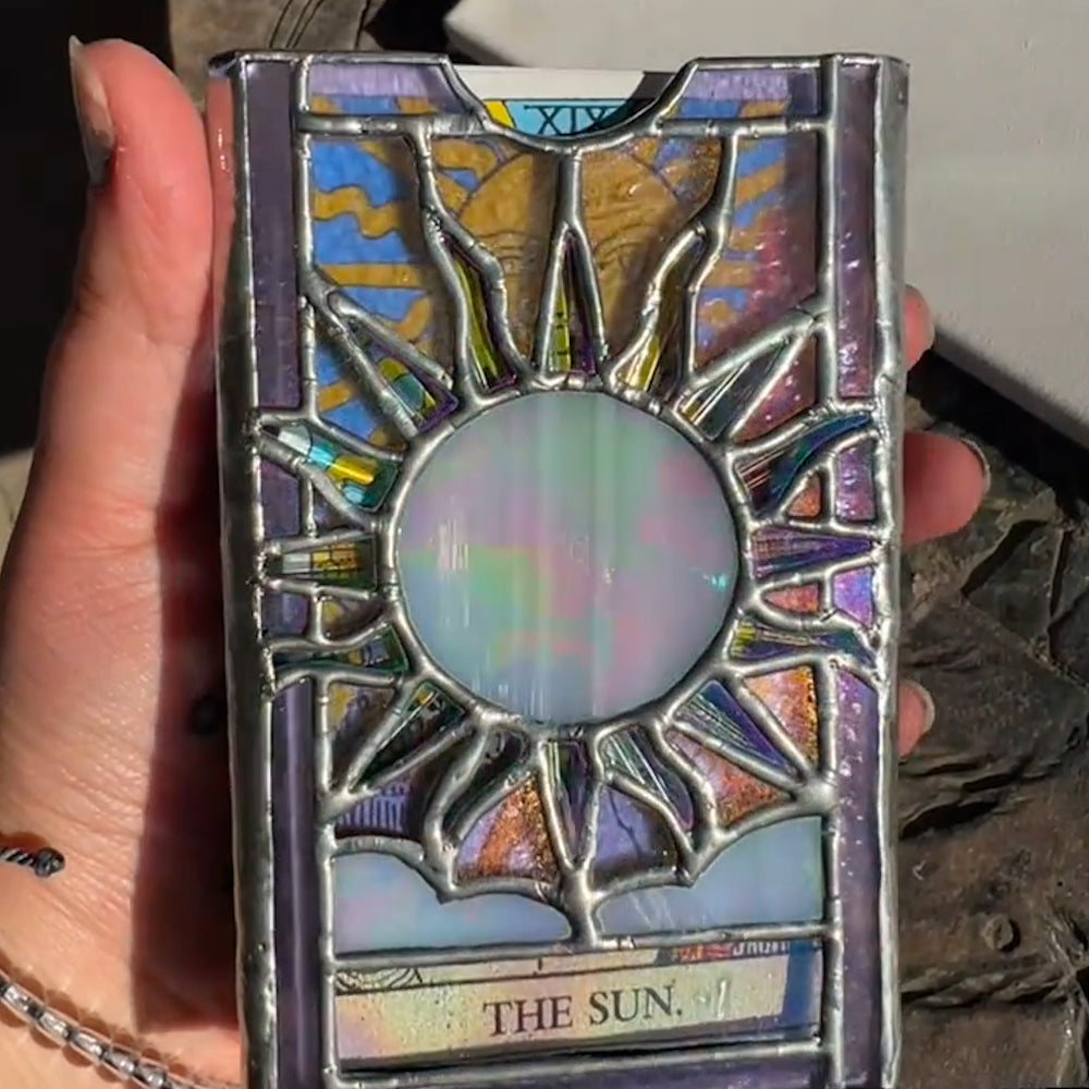 Mystical Sunburst Tarot Card Box