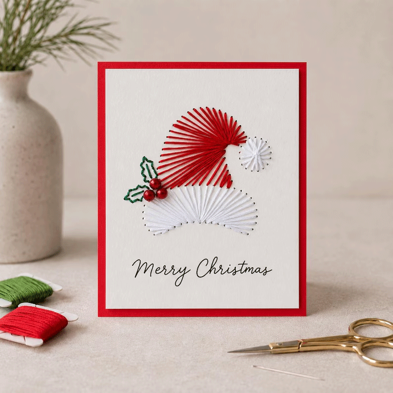 🎄🧵Merry & Bright Christmas DIY Kit (6 pcs)