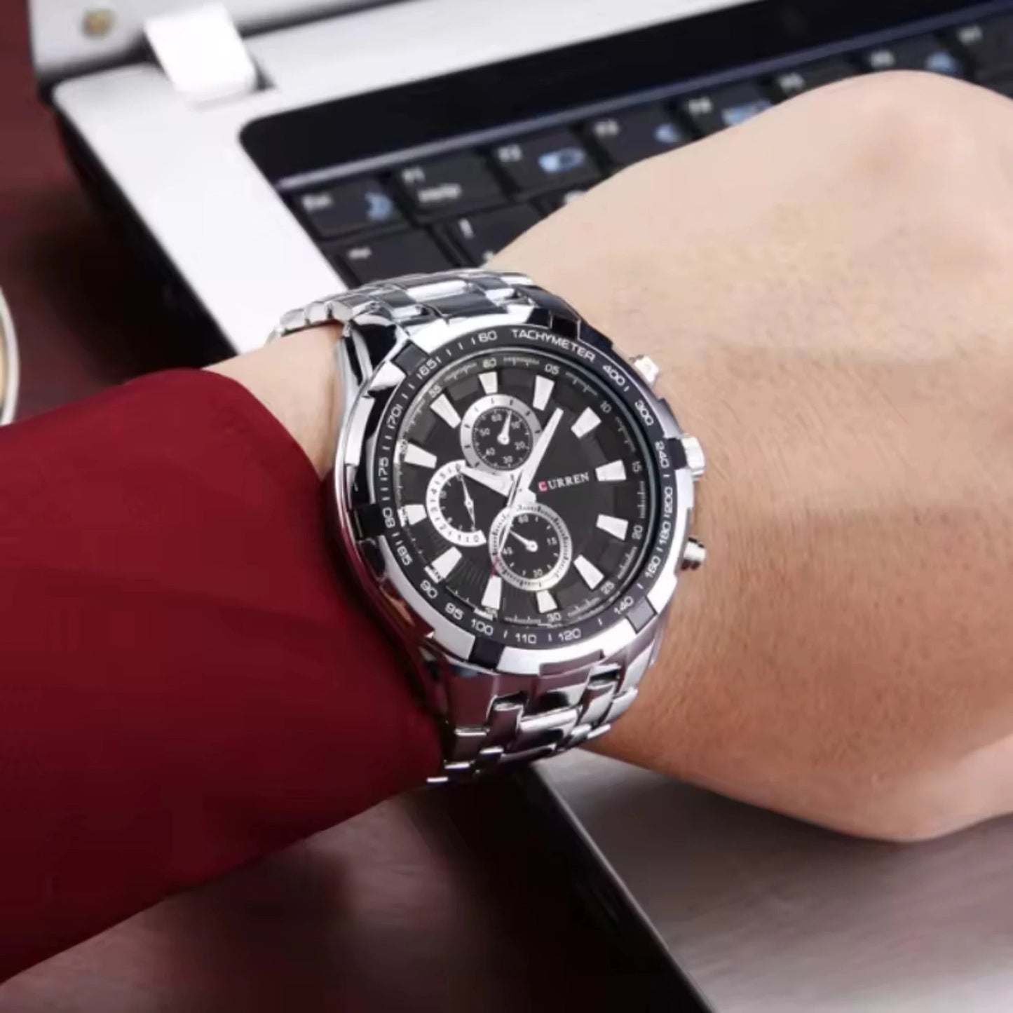 Waterproof quartz watch for men