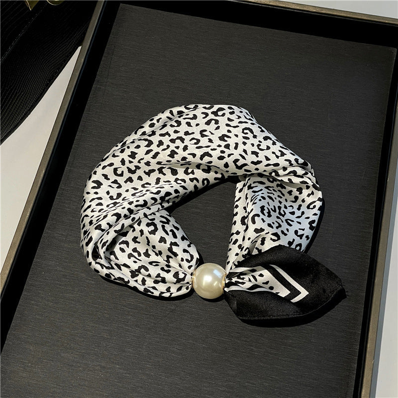🤍 Pearl Scarf Necklace with Magnetic Clasp
