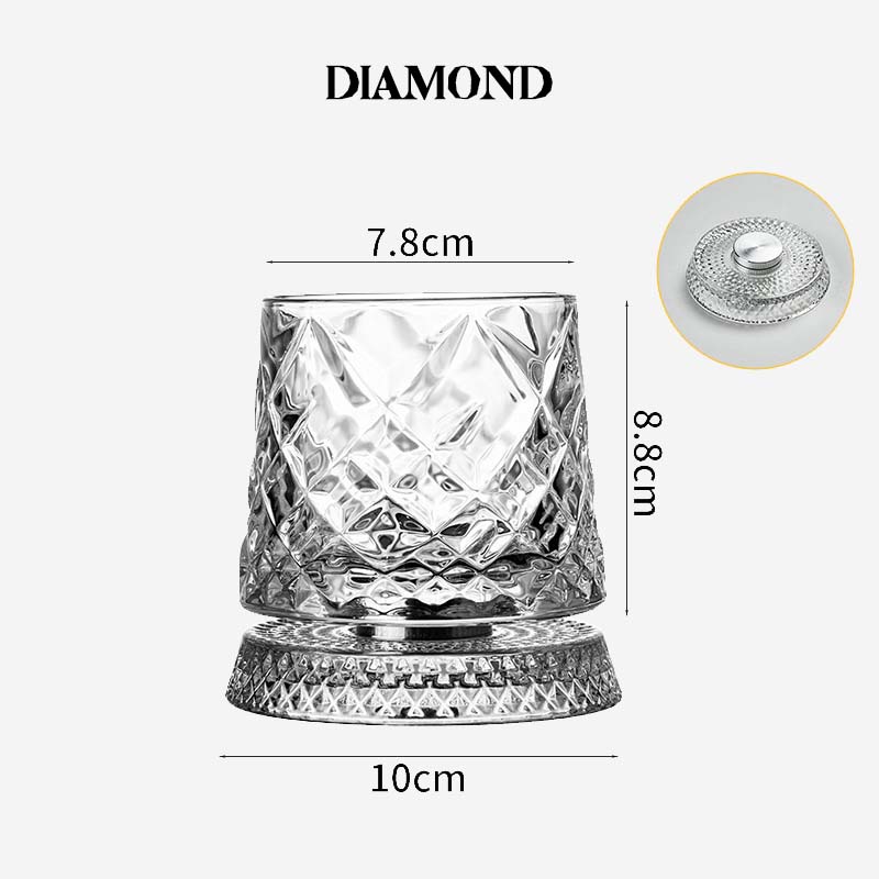 ✨Lyxig Roterande Whiskyglas · Crystal Spin Collection🍸