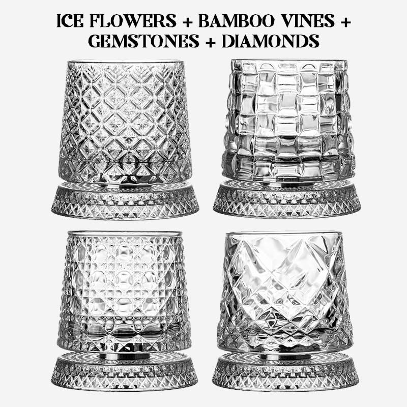 ✨Lyxig Roterande Whiskyglas · Crystal Spin Collection🍸