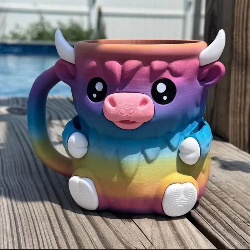 Ferdinand Highland Cow Ice Cream Pint Holder