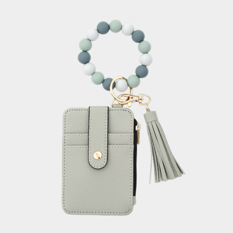Beaded Leather Wallet
