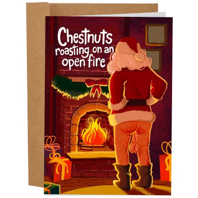 🔥Christmas Sale 49% Off🎄🎅Greetings Funny Inappropriate Christmas Card 9-Piece Set