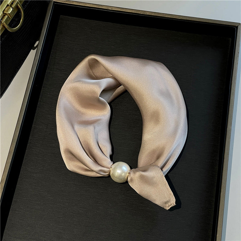 🤍 Pearl Scarf Necklace with Magnetic Clasp