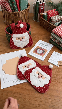 🎄 Christmas Character Quilted Carry Basket ✨