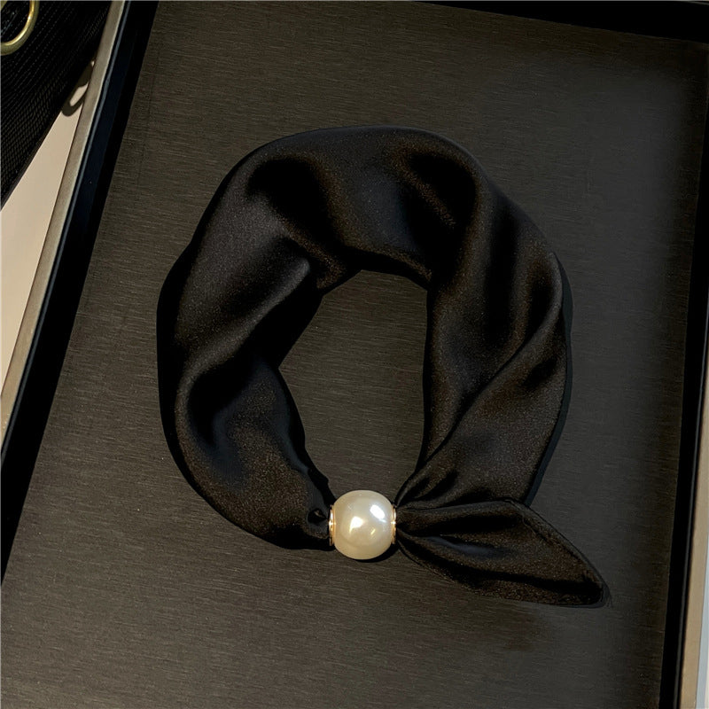 🤍 Pearl Scarf Necklace with Magnetic Clasp
