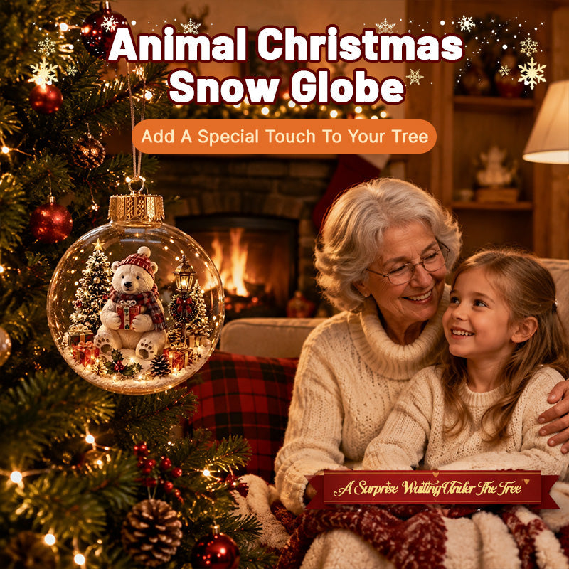 Animal Christmas Crystal Ball