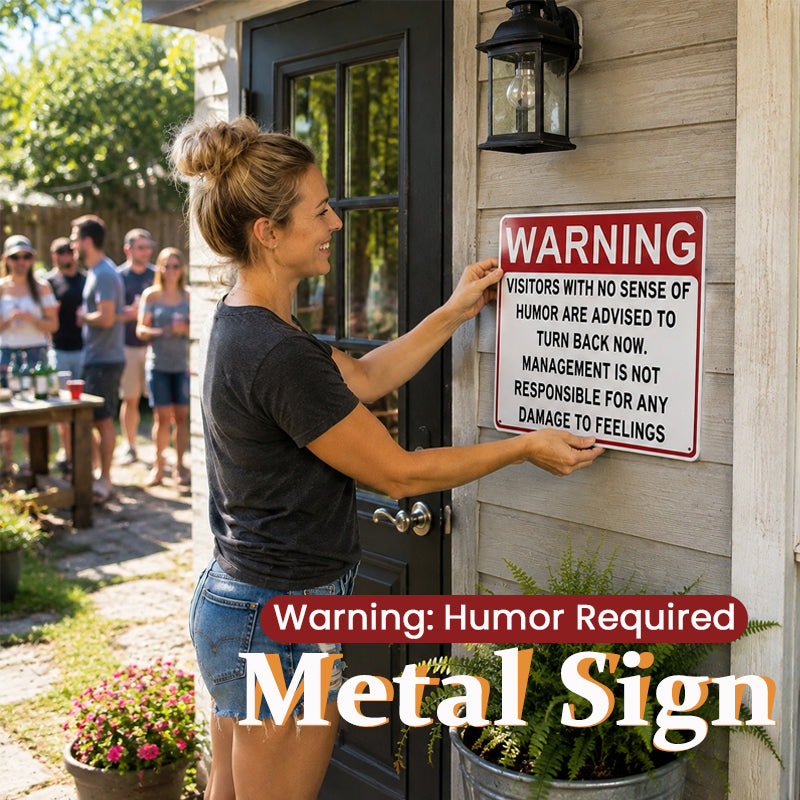 Humor Warning Door Decoration