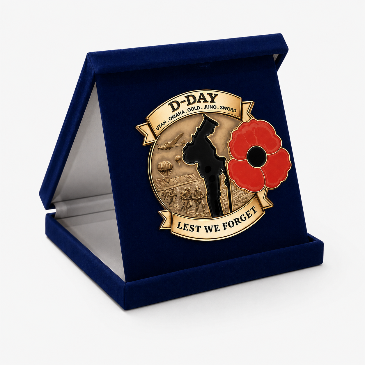 Honor Their Sacrifice 🌹 80th Anniversary Commemorative Brooch