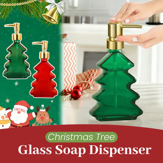🔥Christmas sale 49% off🎄Christmas Tree Glass Soap Dispenser